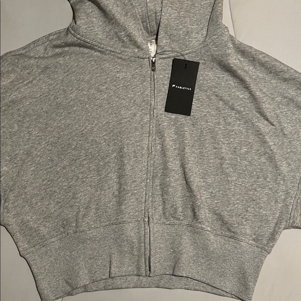 NWT Fabletics Oversize Cropped Full Zip Hoodie - Picture 6 of 13